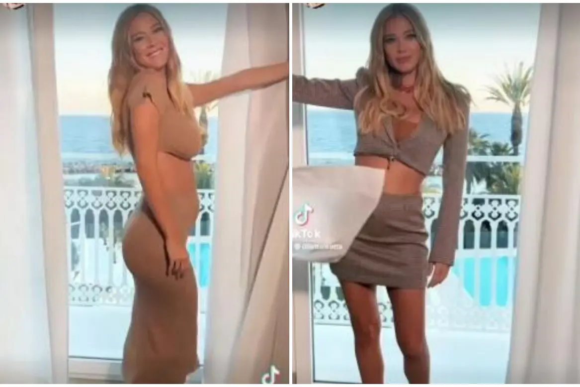 Diletta Leotta (foto da video TikTok)