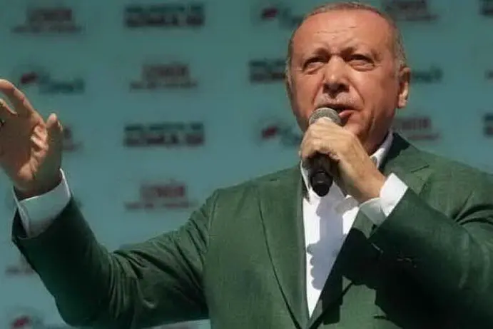 Il presidente turco Erdogan (archivio L'Unione Sarda)