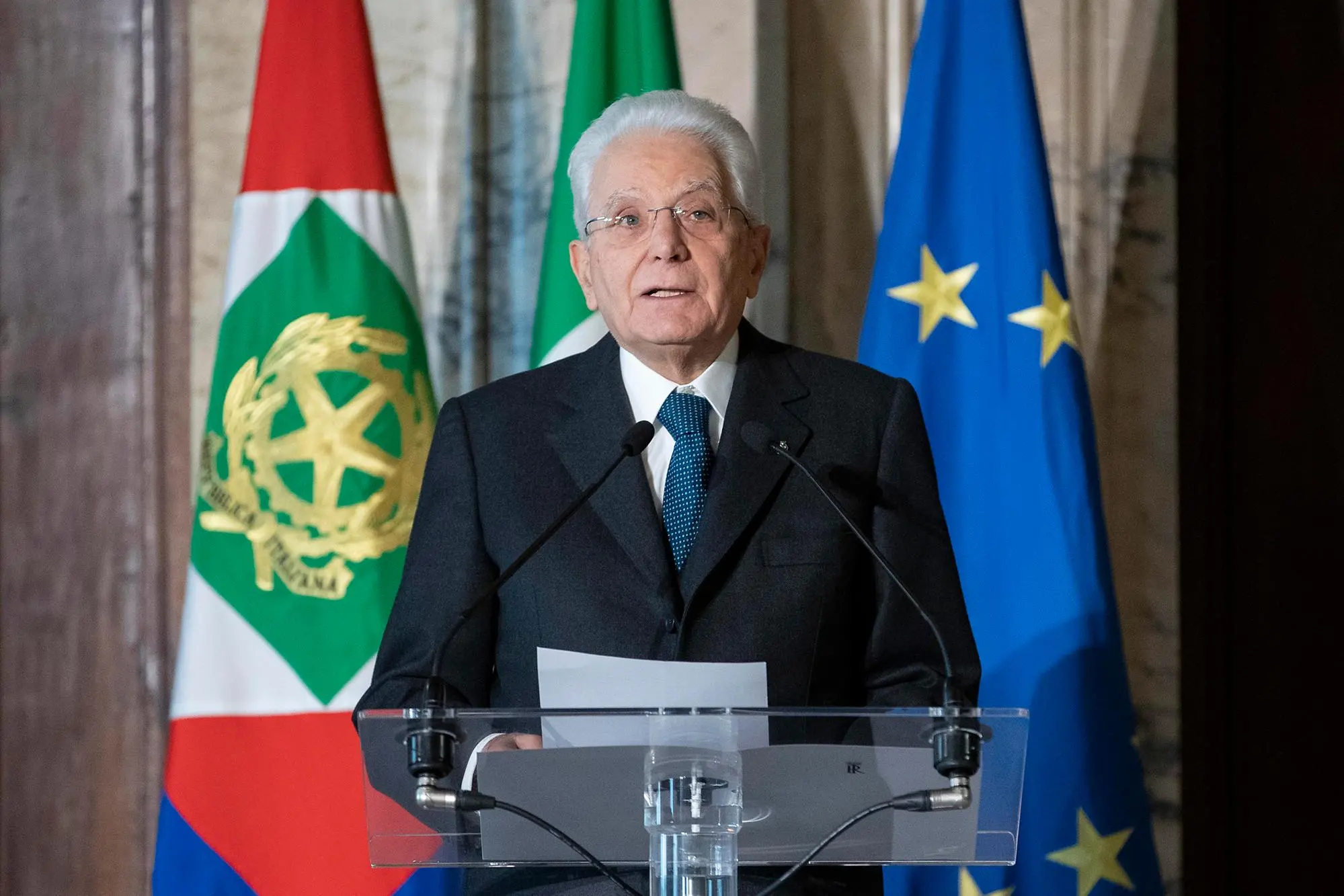 Il Presidente della Repubblica Sergio Mattarella (Ansa-Quirinale)