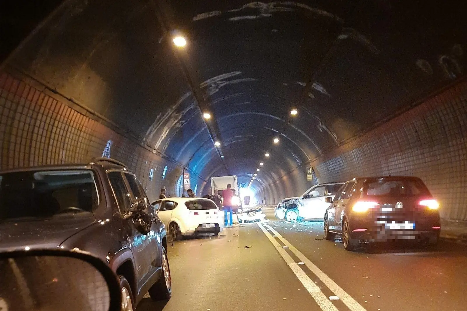 L'incidente (Foto Ledda)