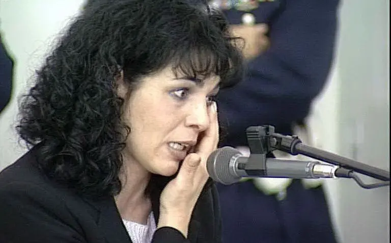 Durante una deposizione in aula
