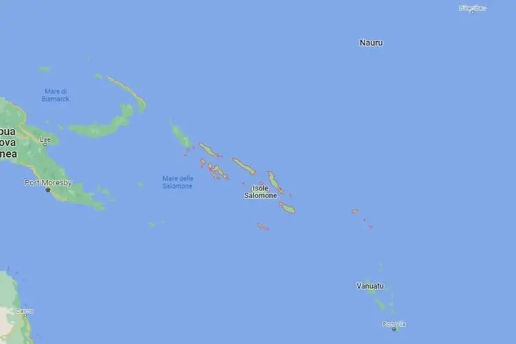 Le isole Salomone (foto Google Maps)