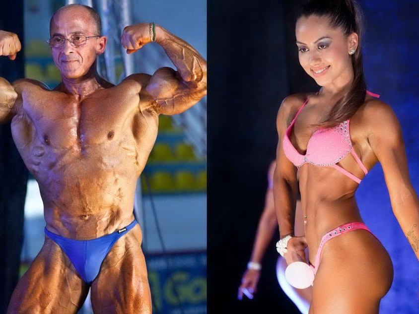 Luigi e Federica Tola, padre e figlia con la passione per il body building
