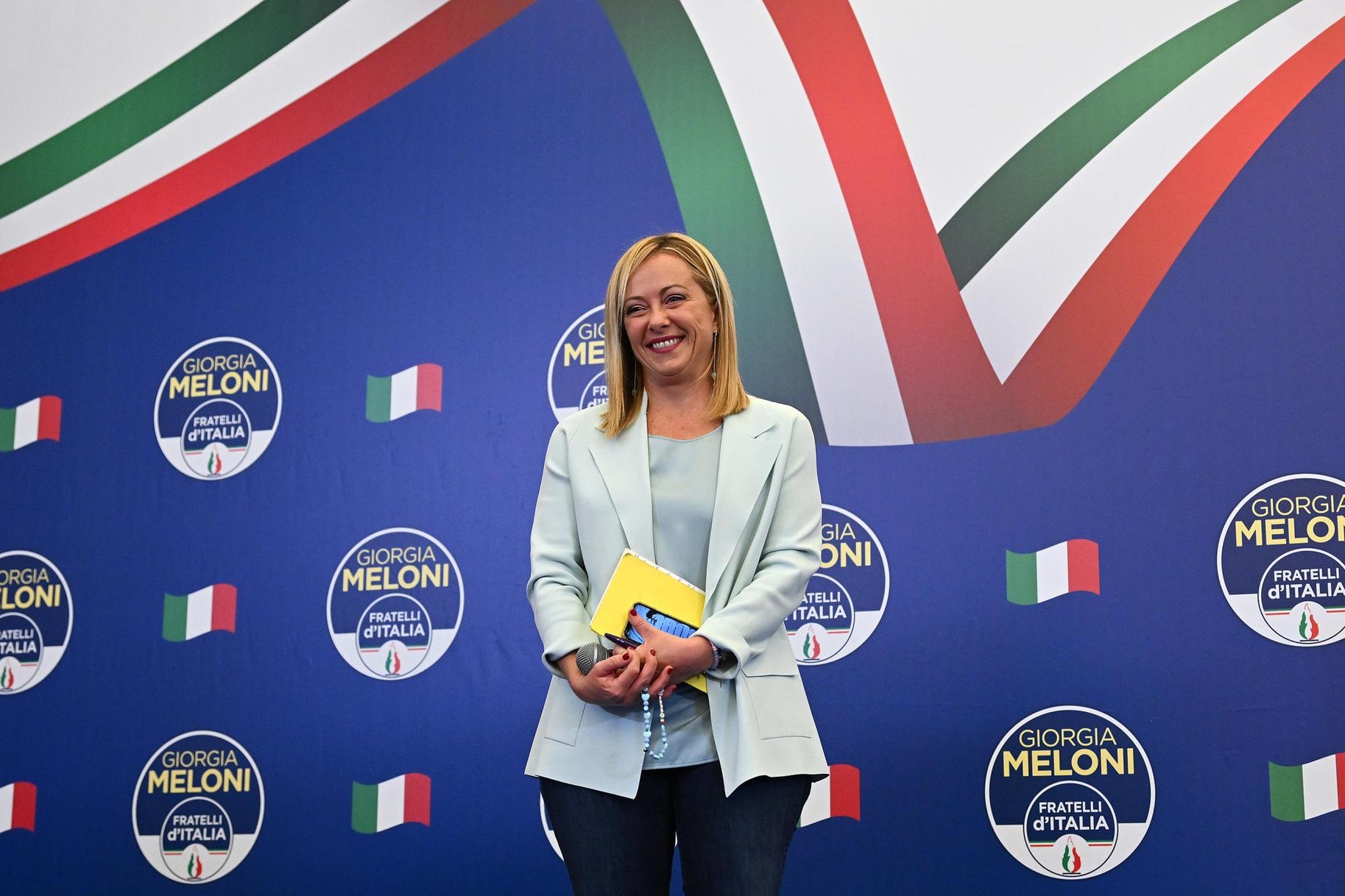 Giorgia Meloni, leader di Fratelli d'Italia (Ansa - Ferrari)