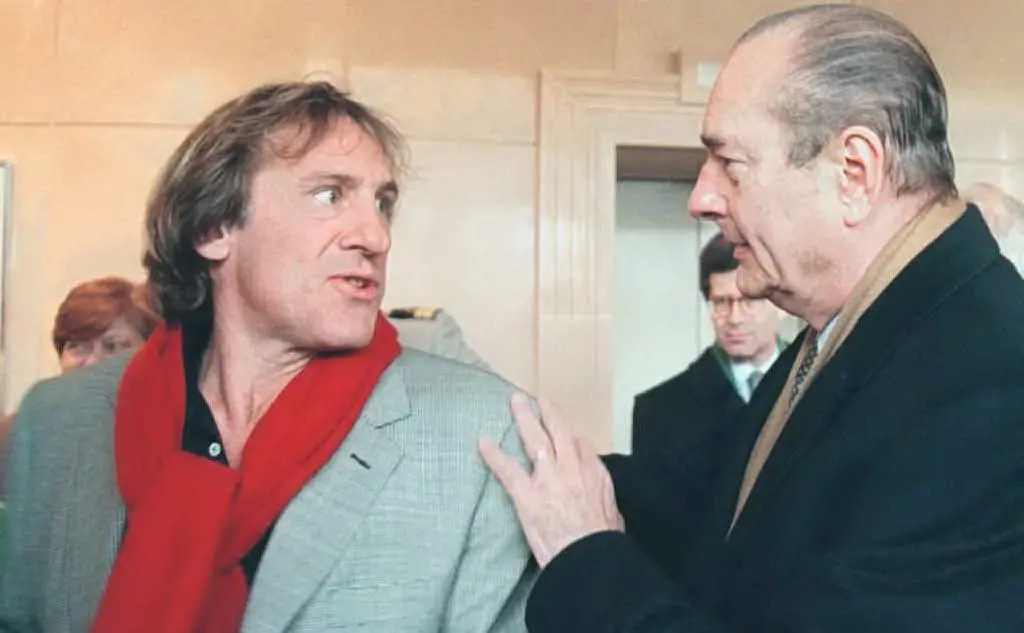 Con l'attore Gerard Depardieu