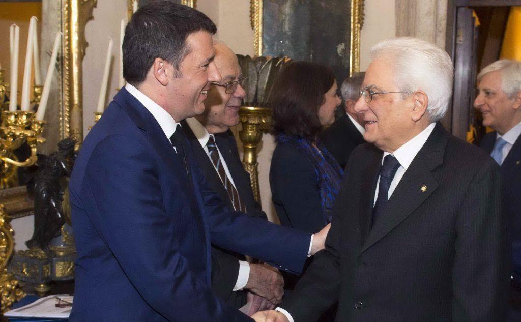 Con l'allora premier Matteo Renzi