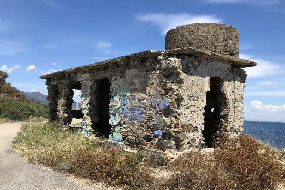 Il fortino della zona costiera di Sa Punta (foto L'Unione Sarda - Murgana)