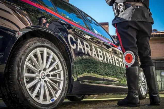 Un intervento dei carabinieri