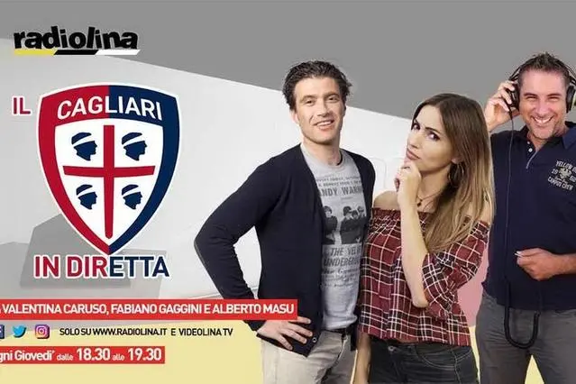 Il Cagliari in diretta (archivio L'Unione Sarda)
