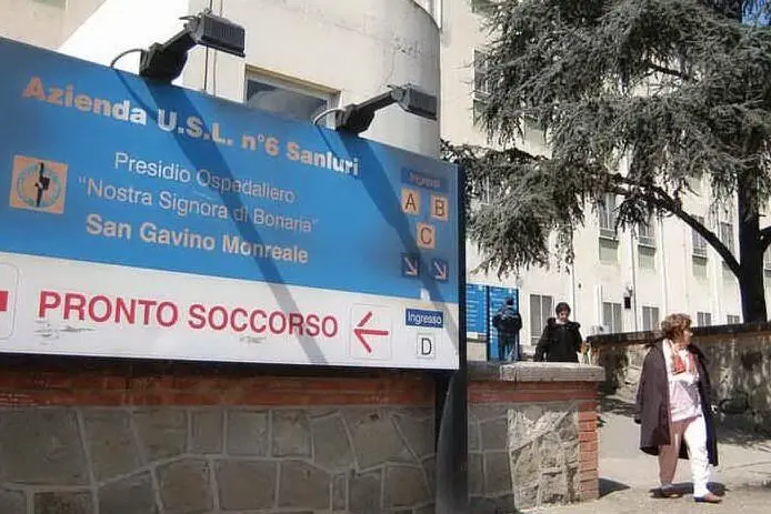 L'ospedale di San Gavino (Archivio L'Unione Sarda)