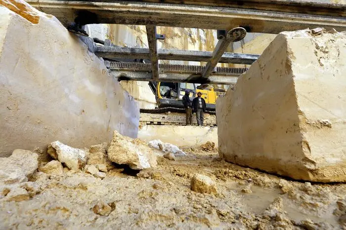 Incidente in cava (foto Ansa/Epa)