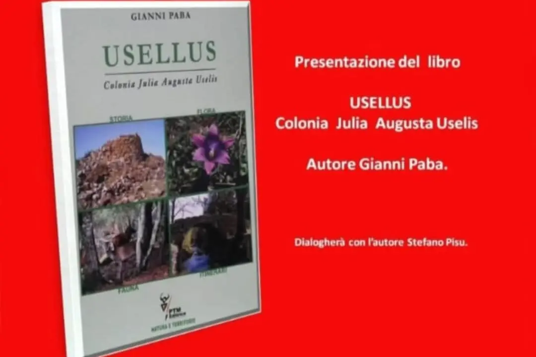 La locandina del libro che verrà presentato a Usellus (foto concessa)