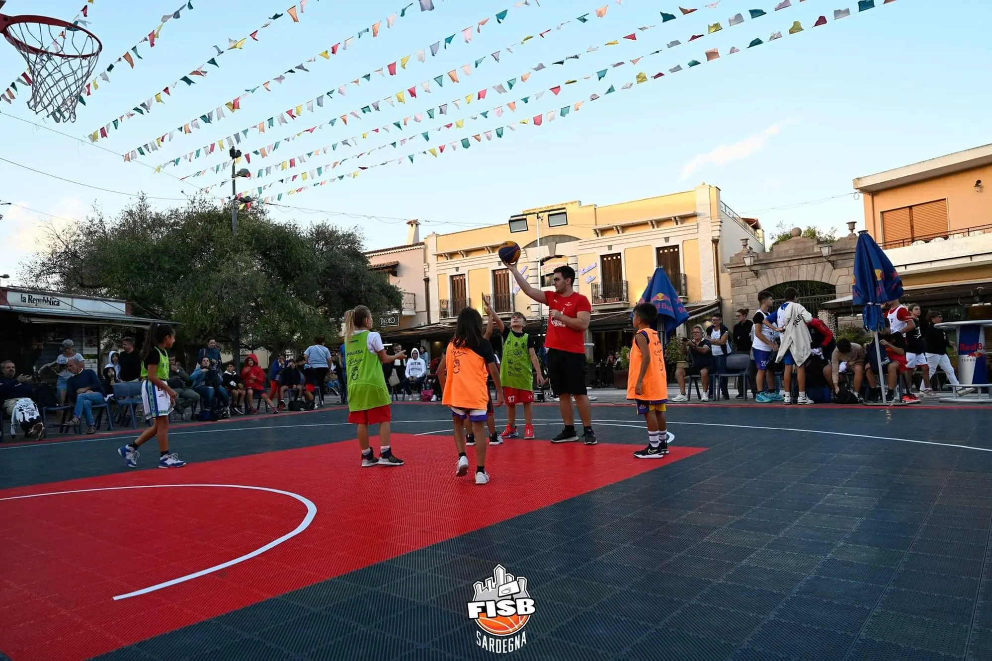Una gara di mini basket della scorsa ediizione