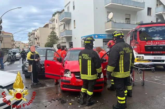 Il luogo dell'incidente (foto Vigili del fuoco)