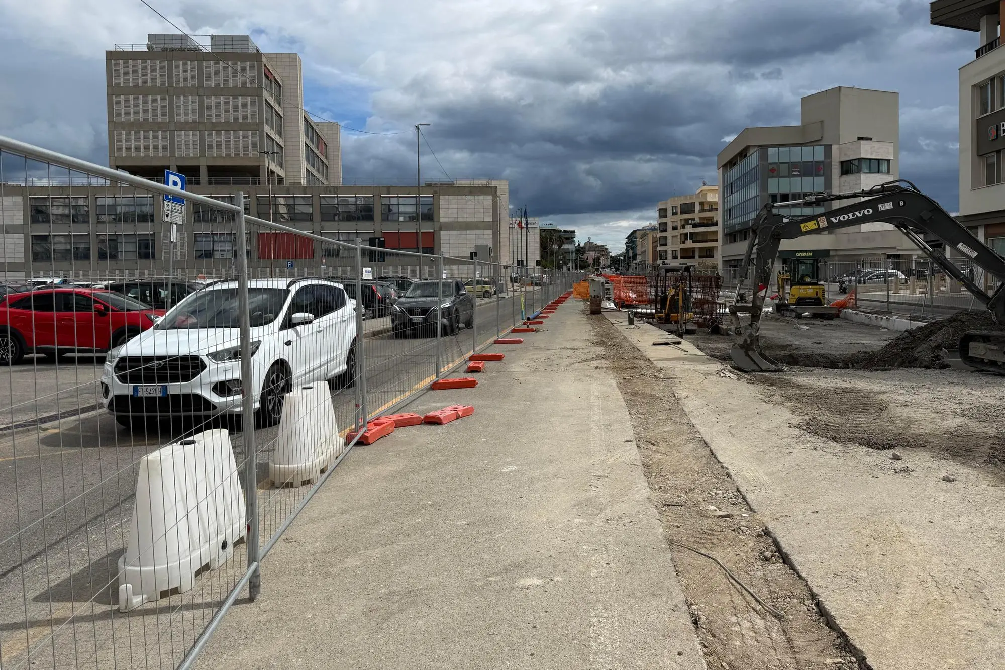 Traffico a Cagliari per i lavori in viale Diaz della Metro (Foto d'Archivio)