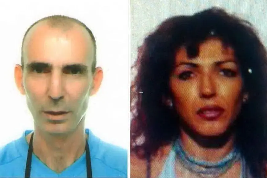 I due arrestati Giovanni Piscedda e Maria Cristina Piras