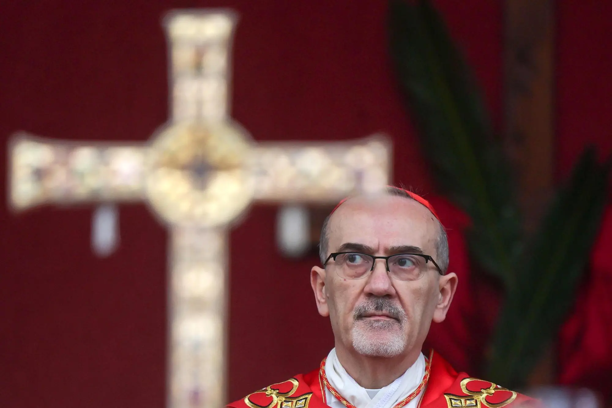 Il cardinale Pierbattista Pizzaballa (foto EPA/Ammar Awad / POOL)