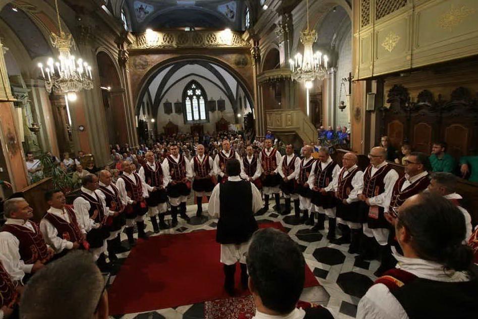 Il coro S'Arrodia di Sinnai (foto Antonio Serreli)