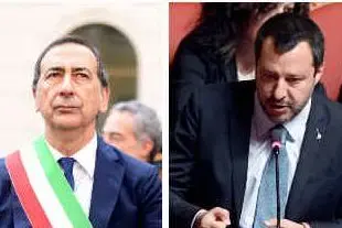 Beppe Sala e Matteo Salvini (Ansa)