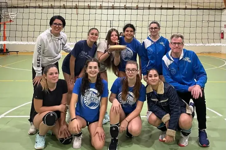 Una delle ultime squadre dell'Aurora Volley (foto concessa)