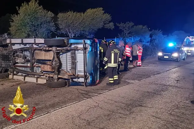 Incidente ad Arzachena (foto vigili del fuoco)