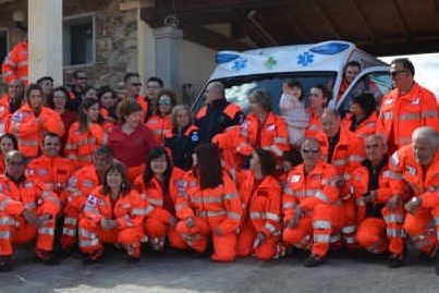I volontari della Croce Verde di Macomer (foto Francesco Oggianu)