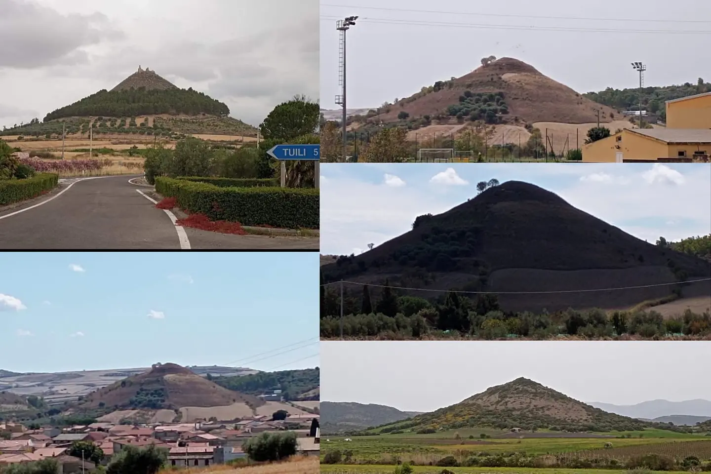Le colline della Sardegna sotto le quali si dovrebero nascondere le piramidi (Foto da Facebook)