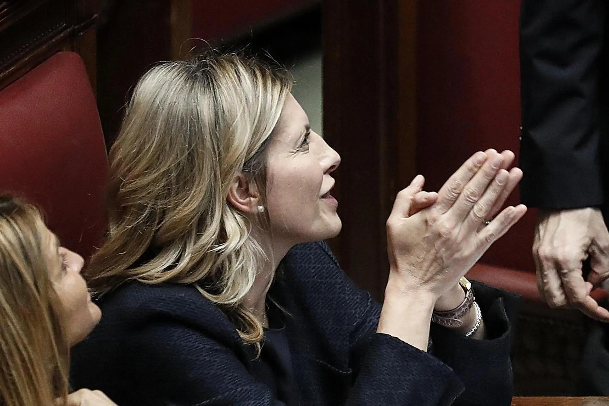 La deputata di Forza Italia Giusi Bartolozzi durante la discussione in Aula del disegno di legge sull'Autorita' di regolazione per energia reti e ambiente (ARERA), Camera dei Deputati, Roma, 7 maggio 2018. ANSA/RICCARDO ANTIMIANI