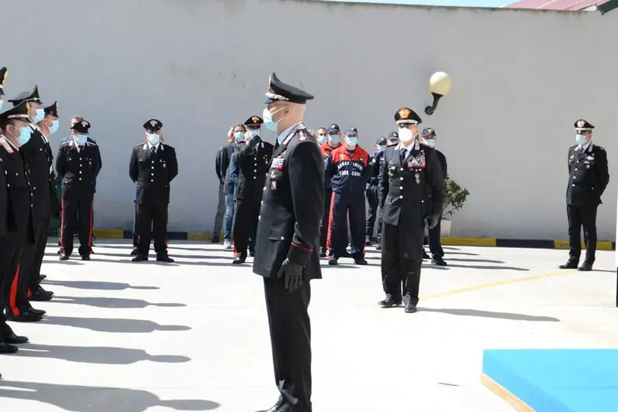 La visita a Cagliari del generale (foto concessa)