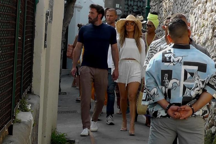 Jennifer Lopez e Ben Affleck innamorati a Capri