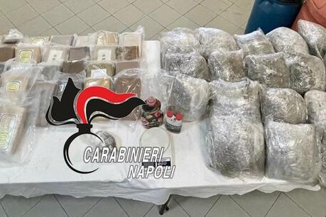 Cocaine for one million euros buried in the Lattari mountains