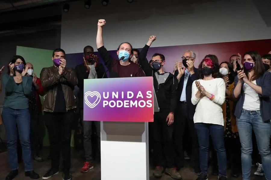 Pablo Iglesias annuncia il suo ritiro dalla politica (Ansa)