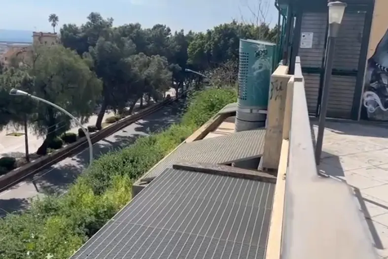 La grata in viale Regina Elena