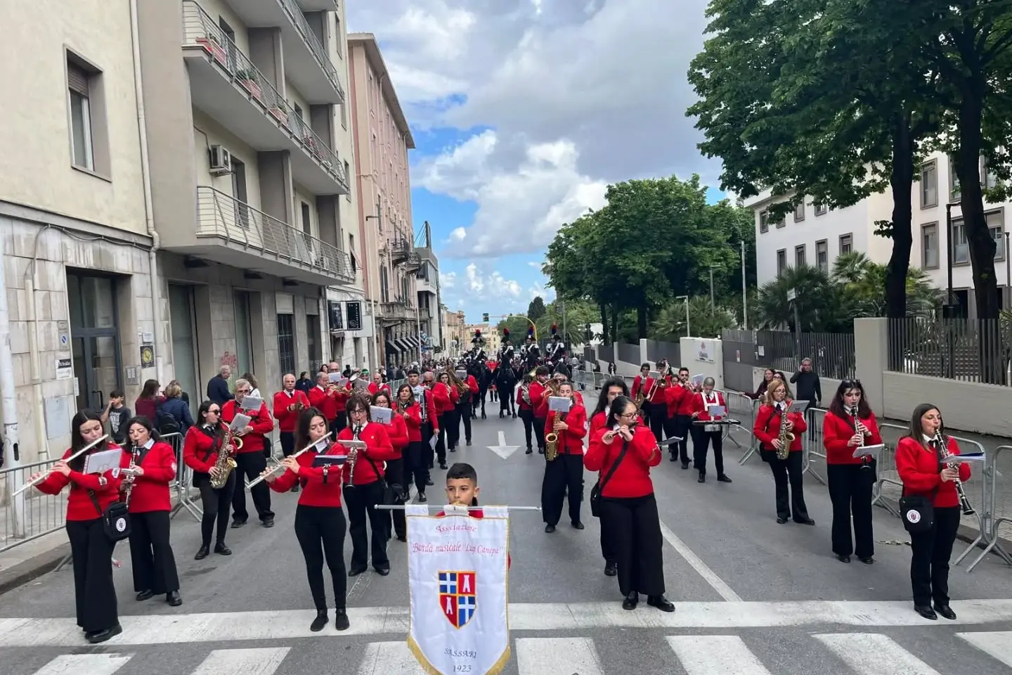 La banda musicale "Canepa" di Sassari