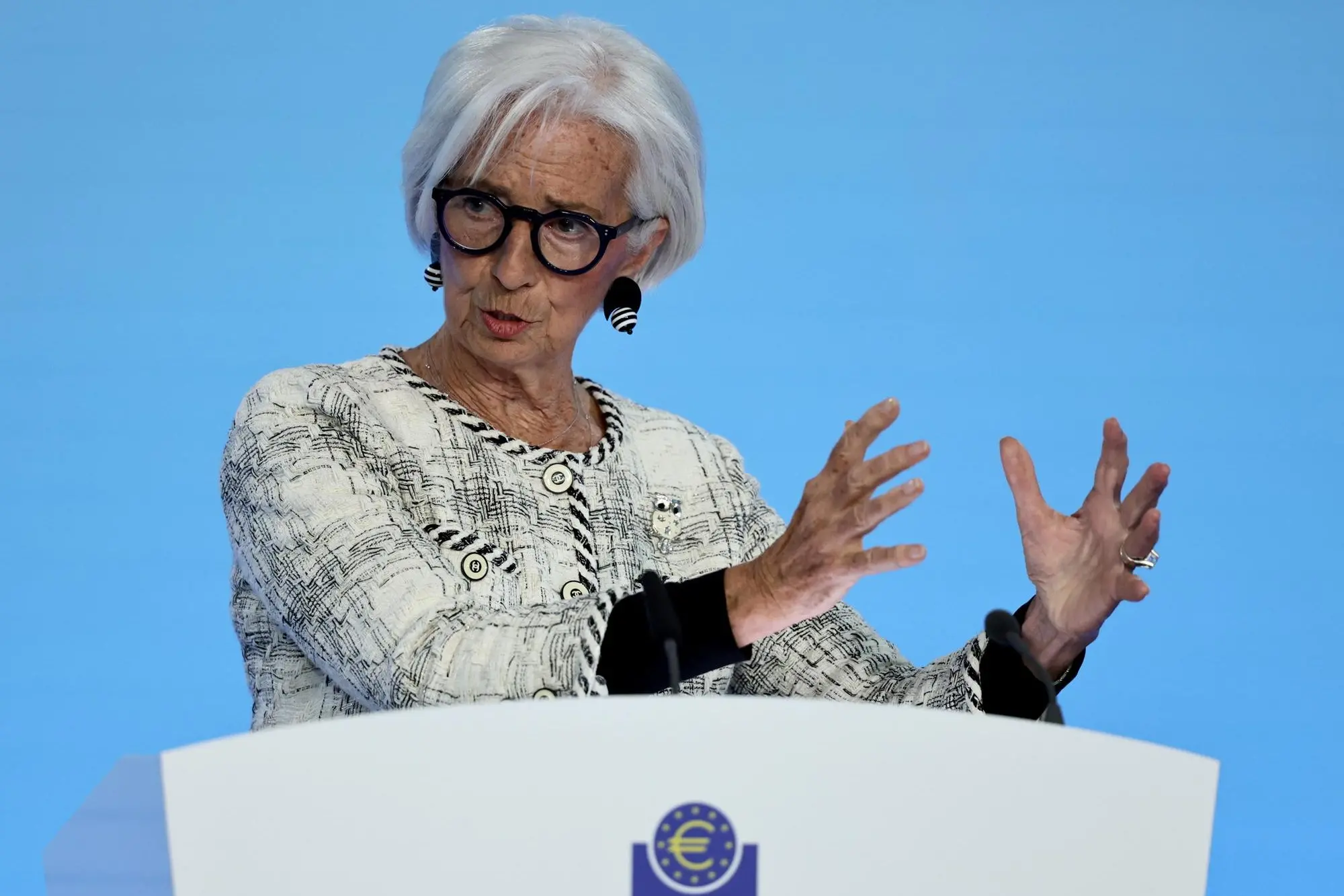 La presidente della Bce Christine Lagarde (Ansa-Epa)