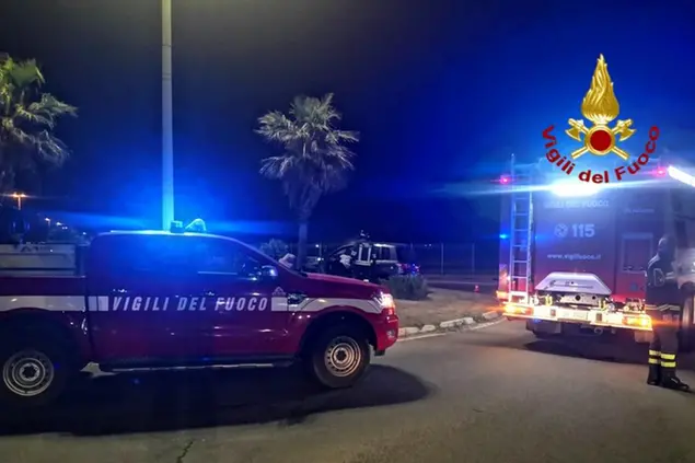 L'incidente (foto Vigili del fuoco)