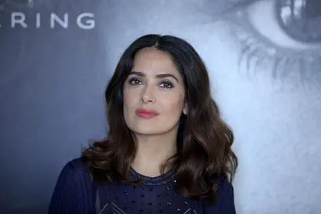 Actress Salma Hayek poses for photographers during a photo call for the Women In Motion Talks, at the 69th international film festival, Cannes, southern France, Monday, May 16, 2016. (ANSA/AP Photo/Thibault Camus)