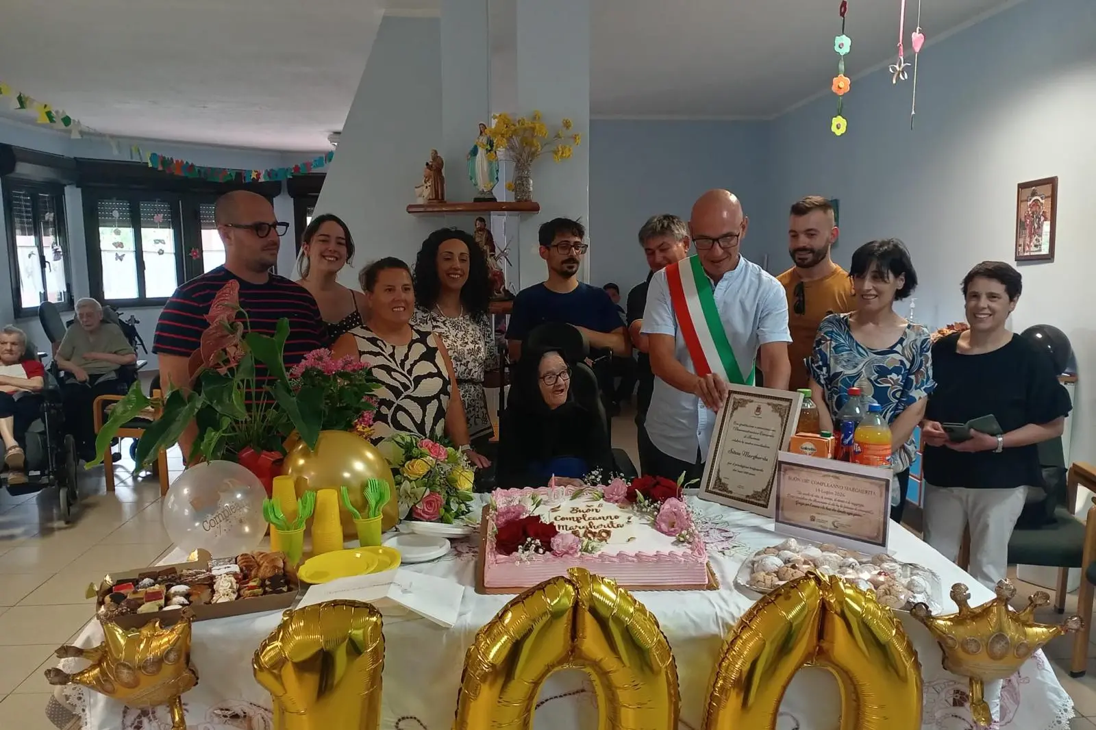 I festeggiamenti dedicati a Margherita Sitzia (foto concessa)