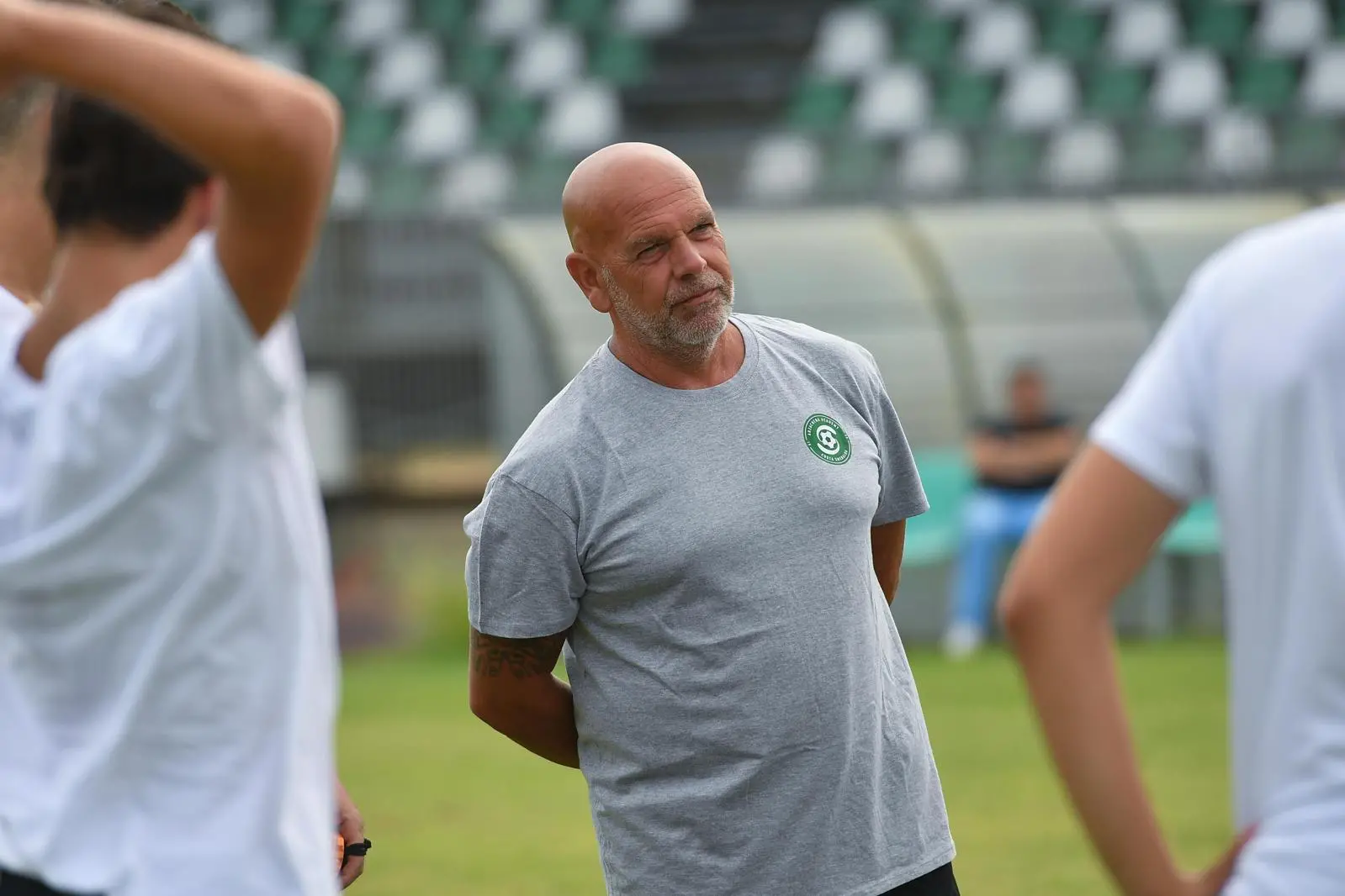 L'allenatore dell'Arzachena Mauro Ottaviani