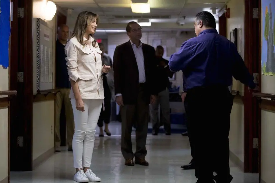 Melania in visita a McAllen
