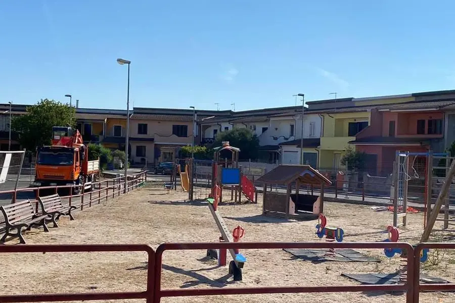 Il parco giochi di Ardara (foto concessa dal sindaco)