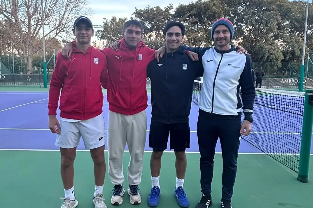 Il Tc Cagliari vincitore della Prima serie maschile (foto concessa)