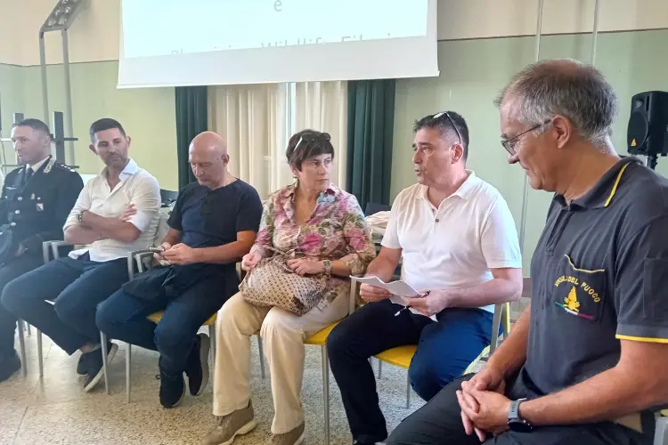 Il vertice tra enti all'Asinara (foto Pala)