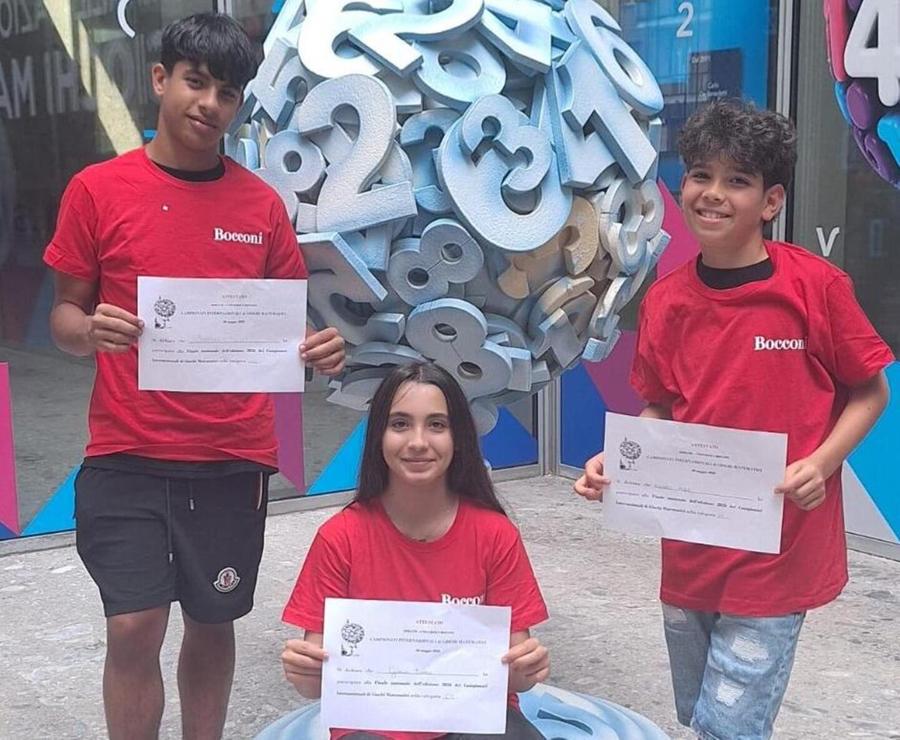 Tre alunni in finale ai Giochi matematici