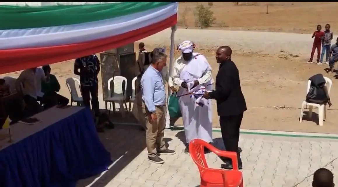 La cerimonia di inaugurazione del reparto di Maternità realizzato in Tanzania in collaborazione con la famiglia Pilloni di Sanluri