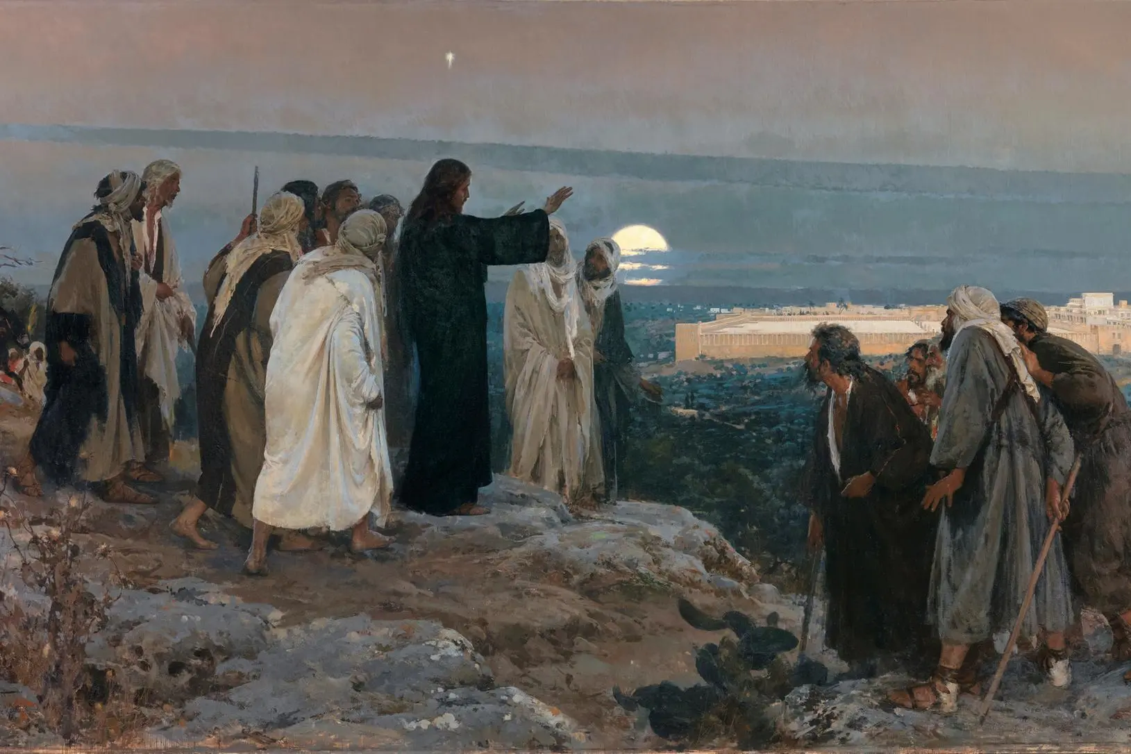 &quot;Flevit super illam&quot; (Pianse su di essa), dipinto di Enrique Simonet, 1892