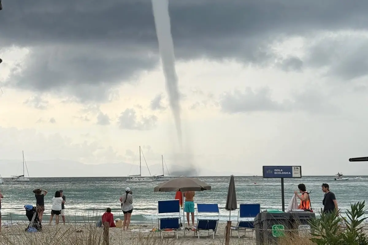 Una tromba marina (Archivio)