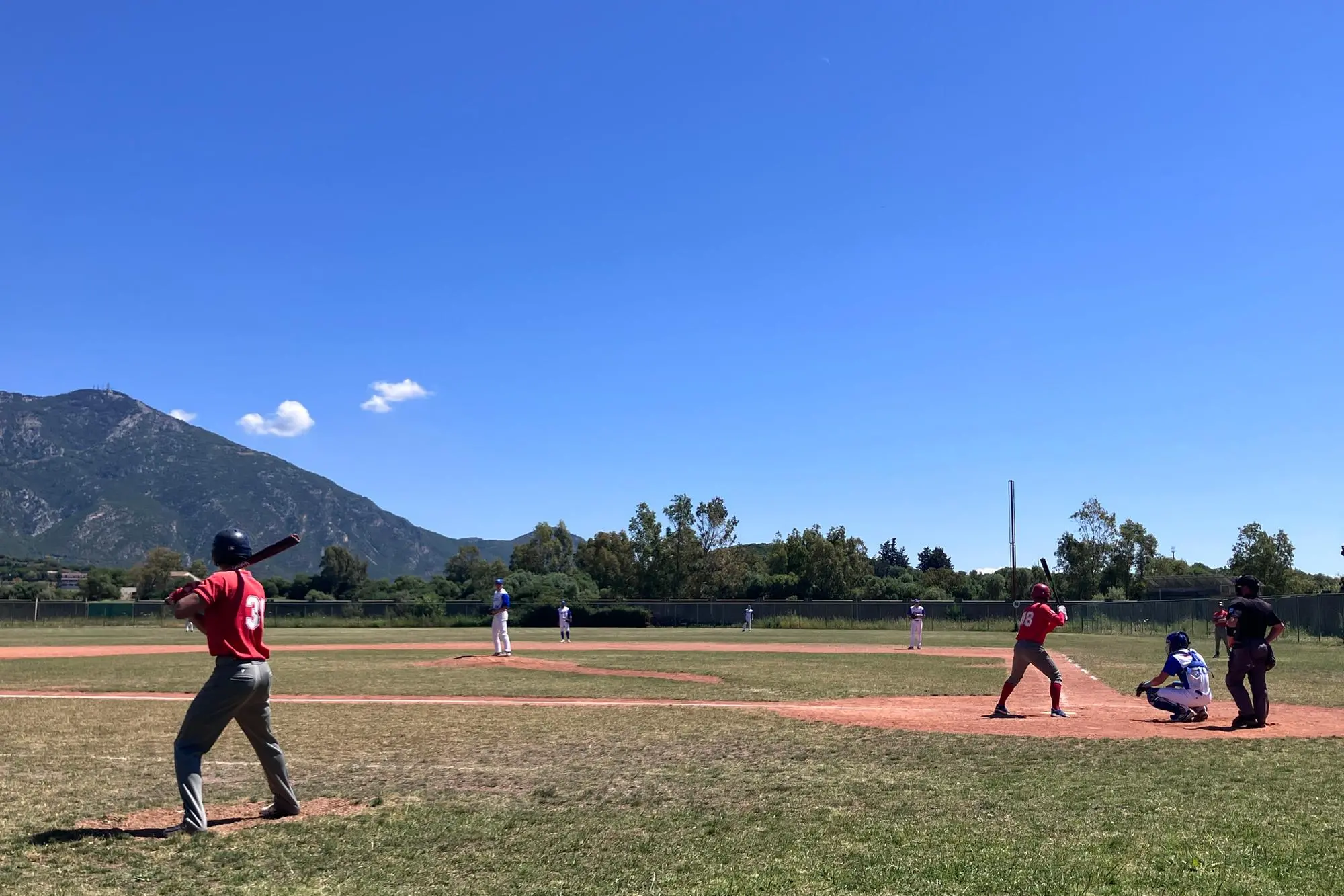 Il Cagliari Baseball in campo a Iglesias (Chessa)