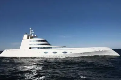 Il panfilo 'A' di proprietà del magnate russo Andrey Melnichenko