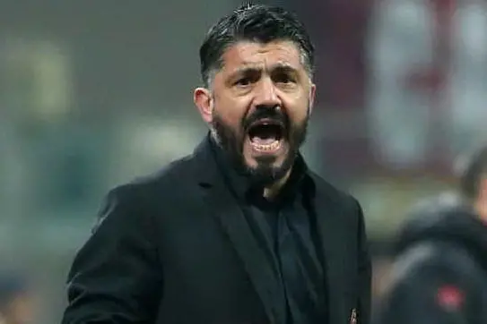 L'allenatore del Milan, Rino Gattuso (Ansa)